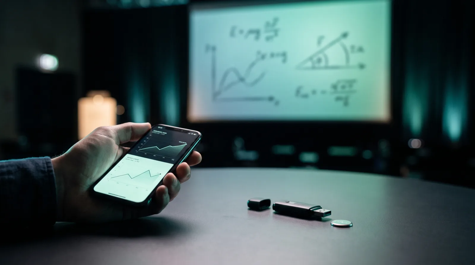 Cliqer presentation clicker in use, a presenter advancing slides on a conference stage